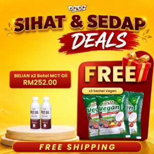 Pakej Berbaloi: 2 x MCT Oil,